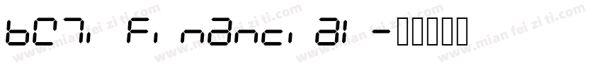 BW7i Financial字体转换